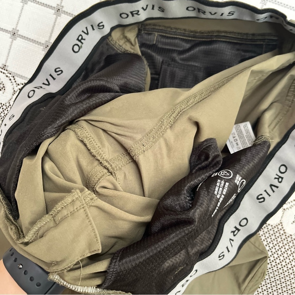 Orvis Men’s Performance Stretch Cargo Pants 34x30 - Olive Green - Picture 9 of 10